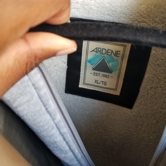 Ardene| Black Faux Leather Jacket, Faux Fur Lined - Picture 6 of 8